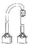 Uhlík (1ks) pro vysokozdvižné vozíky  (8,7 x 19 x 13,5 mm), typ 194