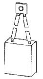 Uhlík (1ks) pro vysokozdvižné vozíky  (12,7 x 22,22 x 32 mm), typ 223