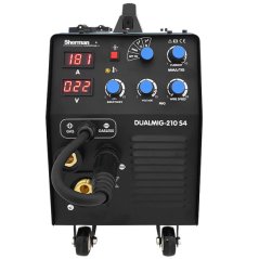 Svářecí invertor MIG | DUALMIG 210 S4 s podvozkem | 200A /60% | hořák 15/3m + kabely