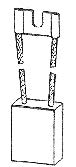 Uhlík (1ks) pro vysokozdvižné vozíky  (12,5 x 25 x 32 mm), typ 254