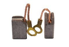 Náhradní uhlíky (2ks) pro stroje PERLES (6,4 x 10 x 15 mm), typ 203