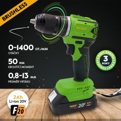 Aku vrtací šroubovák Procraft PA18LiN | PA18LiN