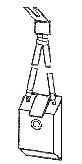 Uhlík (1ks) pro vysokozdvižné vozíky  (10,71 x 19,81 x 31,7 mm), typ 221