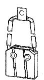 Uhlík (1ks) pro vysokozdvižné vozíky  (8 x 32 x 32 mm), typ 152