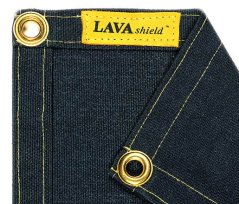 Svářecí závěs s oky LAVAshield®, odolnost až ± 550°C | 174 x 234 cm