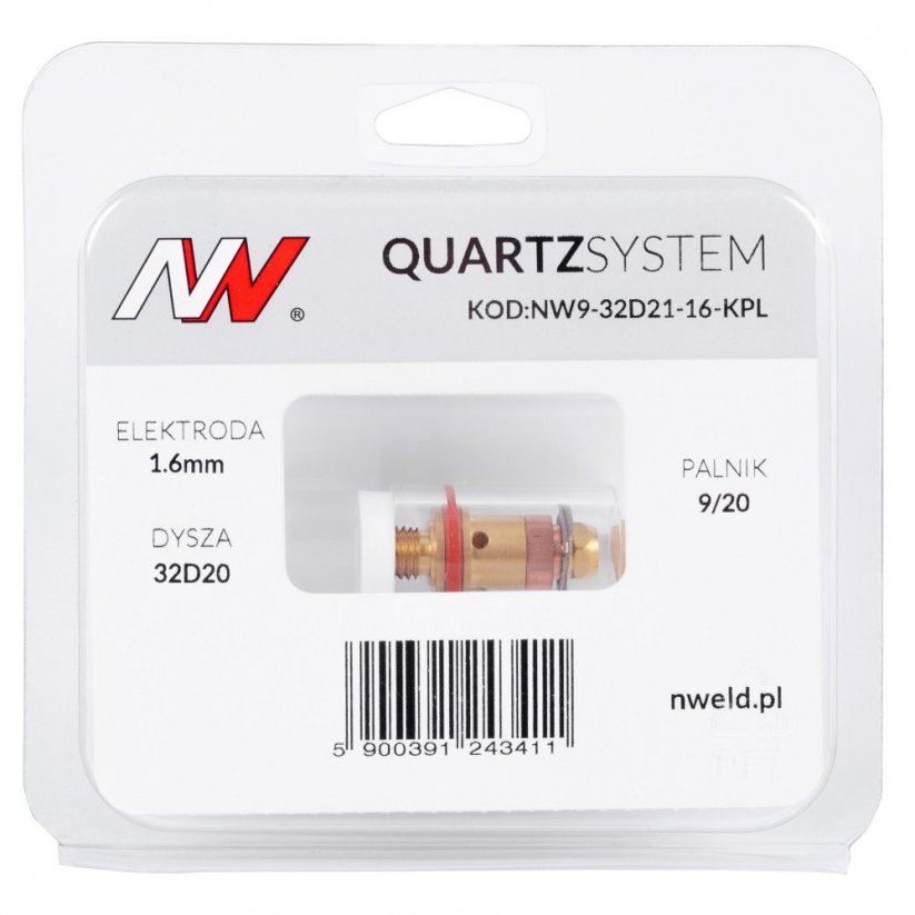 QUARTZSYSTEM - sítko malé L výměnné sítko 9/20 na elektrodu 1.6mm