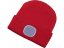 čepice s čelovkou 4x45lm, USB nabíjení, červená, univerzální velikost