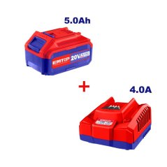 SÚPRAVA – nabíjačka 20 V 4,0 A + akumulátor 20 V 5,0 Ah