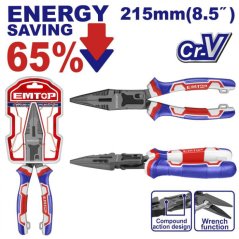 Kleště půlkulaté převodové přímé 215 mm (úspora síly 65%)