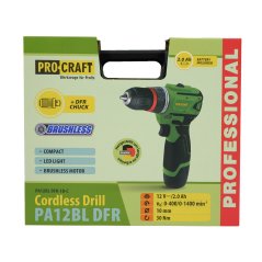 Aku vrtací šroubovák Procraft PA12BL DFR | PA12BL DFR