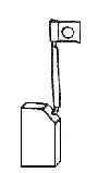 Uhlík (1ks) pro vysokozdvižné vozíky  (6 x 16 x 22,1 mm), typ 180