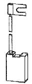 Uhlík (1ks) pro vysokozdvižné vozíky  (8,73 x 17,65 x 25,4 mm), typ 47