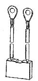 Uhlík (1ks) pro vysokozdvižné vozíky  (6,35 x 26,98 x 20 mm), typ 104