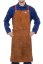 Svářecí zástěra s laclem z hovězí štípenky Lava Brown™ | 44-7142W | šířka 80cm/výška 107cm