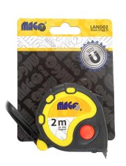 Svinovací metr 2m x 16mm (guma/plast, magnet)