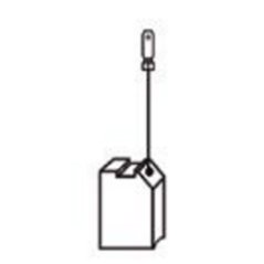 Náhradní uhlíky (2ks) pro stroje DEWALT (6,3 x 8 x 14,5 mm), typ 519