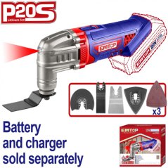 Aku multifunkční oscilační bruska 20V solo