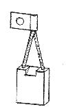 Uhlík (1ks) pro vysokozdvižné vozíky  (8 x 20 x 25 mm), typ 229