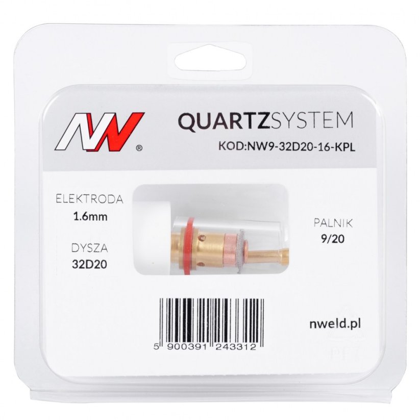 QUARTZSYSTEM - sítko malé L 9/20 na elektrodu 2.4mm