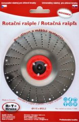 Rotační rašple 125x22,2mm - 2,0mm - čepel standard