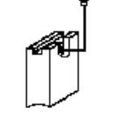 Náhradní uhlíky (2ks) pro stroje BOSCH (6 x 10 x 16 mm), typ 563