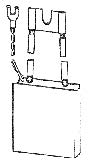 Uhlík (1ks) pro vysokozdvižné vozíky  (16 x 40 x 46 mm), typ 243