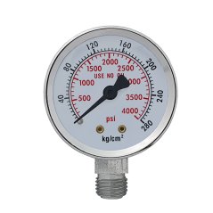 Manometr CO2/argon ventilu s ohřevem a průtokoměrem 52mm