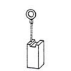 Náhradní uhlíky (2ks) pro stroje EINHELL (6 x 16 x 20 mm), typ 226