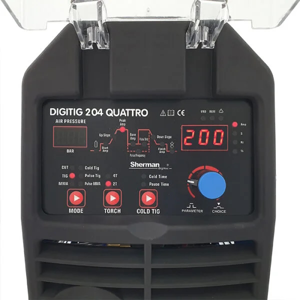 DIGITIG 204 QUATTRO Svářecí invertor s plazmovou řezačkou, IGBT, TIG 200A/60%, CUT 50A/35%