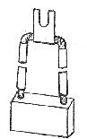 Uhlík (1ks) pro vysokozdvižné vozíky  (9,52 x 38,1 x 22,2 mm), typ 97