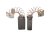 Náhradní uhlíky (2ks) pro stroje RYOBI (6,4 x 9,52 x 16,5 mm), typ 18