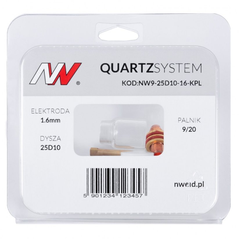 QUARTZSYSTEM - standard 9/20 na elektrodu 1.6mm