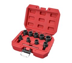 hlavice na uvolňování šroubů a matic, sada 10ks, 3/8", 10-19mm, CrMo