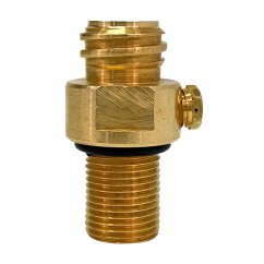 Mosazný obousměrný lahvový ventil pro bombičky SodaStream