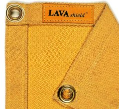 Svářecí závěs s oky LAVAshield®, odolnost až ± 550°C | 174 x 234 cm