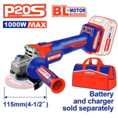 Aku úhlová bruska 20V 115 mm (1000W) solo