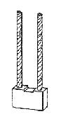 Uhlík (1ks) pro vysokozdvižné vozíky  (10 x 32 x 32 mm), typ 270