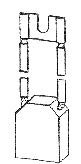 Uhlík (1ks) pro vysokozdvižné vozíky  (16 x 25 x 40 mm), typ 209