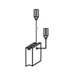 Náhradní uhlíky (2ks) pro stroje BOSCH (5 x 10 x 17,5 mm), typ 502