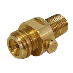 Mosazný obousměrný lahvový ventil pro bombičky SodaStream