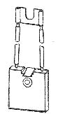 Uhlík (1ks) pro vysokozdvižné vozíky  (6 x 28 x 30 mm), typ 118