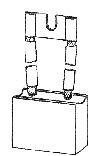 Uhlík (1ks) pro vysokozdvižné vozíky  (10 x 40 x 46 mm), typ 245