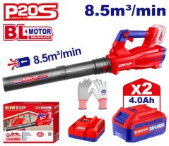 Aku fukar 20V 8,5m3/min 2x4.0Ah