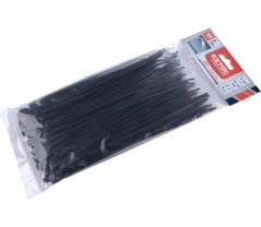 pásky stahovací na kabely EXTRA, černé, 200x3,6mm, 100ks, nylon PA66