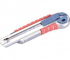nůž ulamovací s kovovou výstuhou a zásobníkem, 18mm Auto-lock