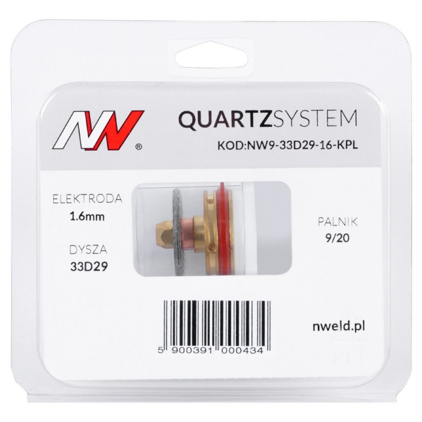 QUARTZSYSTEM - sítko velké S výměnné sítko 9/20 na elektrodu 1.6mm