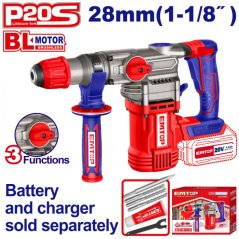 Aku vrtací a sekací kladivo 20V 28mm 4,5 J solo