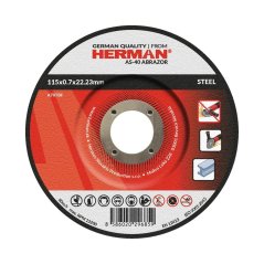 Řezný kotouč HERMAN AS-40 Abrazor | na ocel | s prolisem | TYP 42