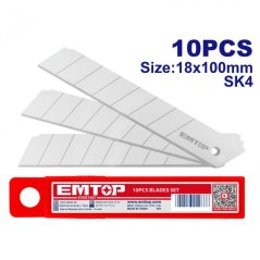 Sada 10 ks 18mm odlamovacích čepelí