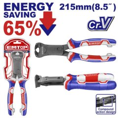 Kleště štípací čelní převodové 215 mm (úspora síly 65%)